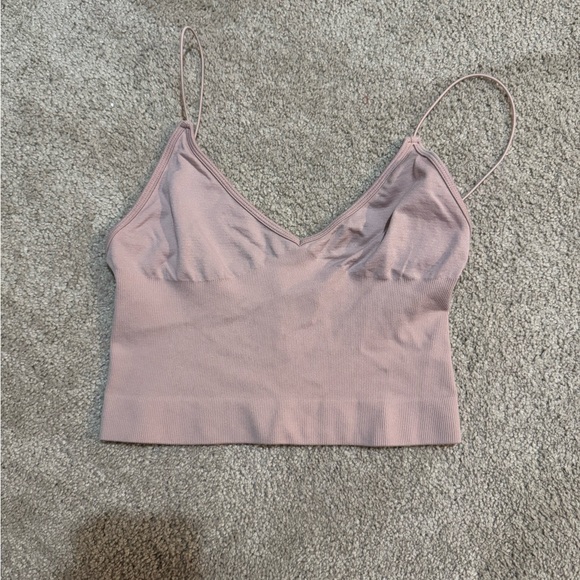 Intimately By Free People Tops - Blush V-Neck Cropped Tank